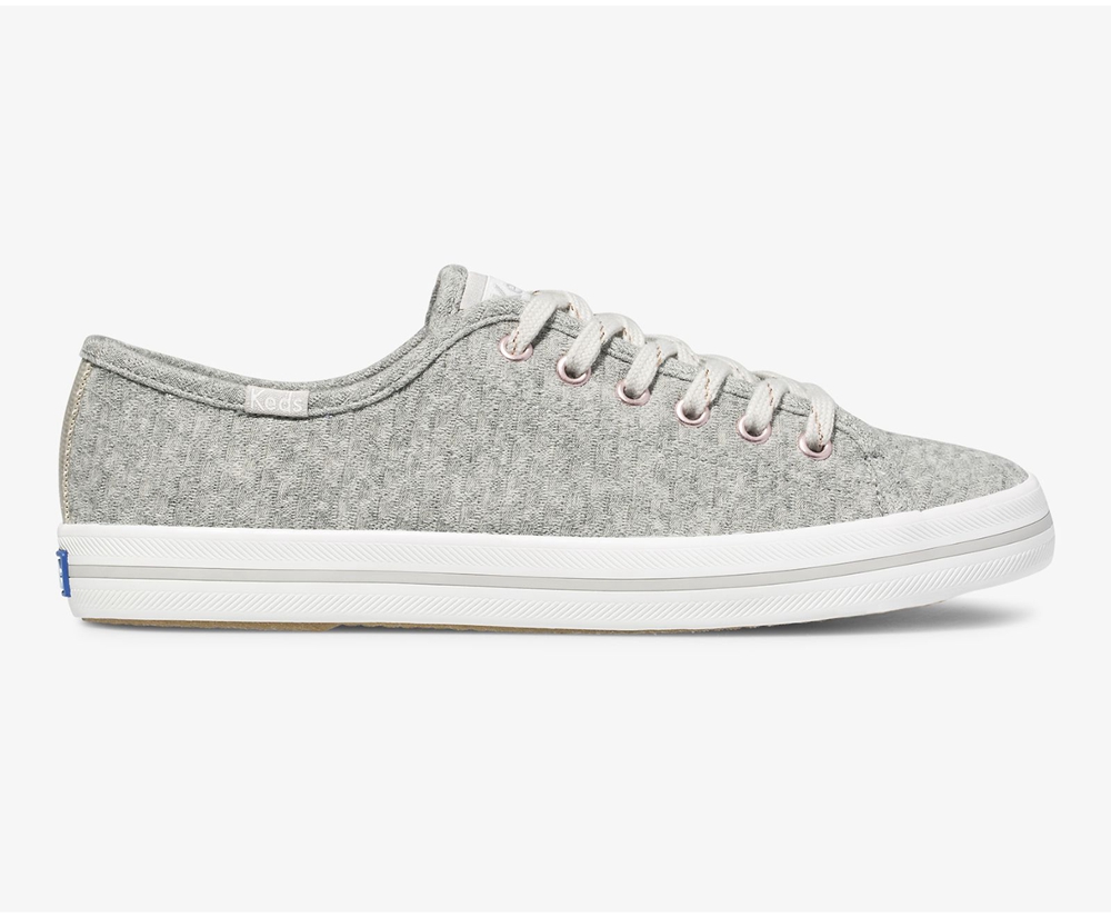 Keds Sneakers Grey - Kickstart Triangle Jersey - Womens DYBFGC-619